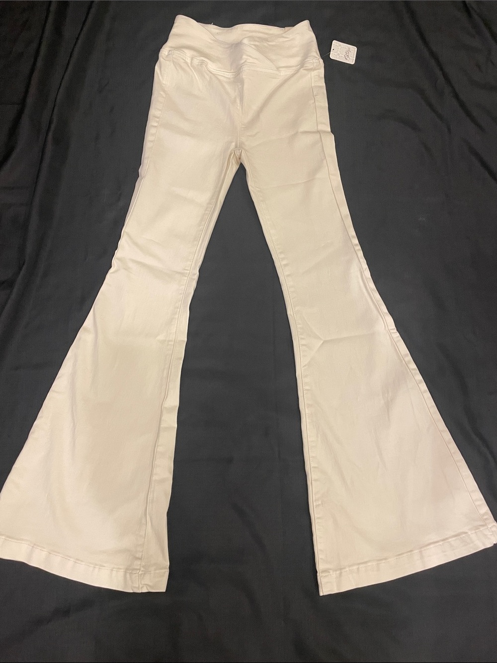We The Free Cream High-Rise Flare Jeans